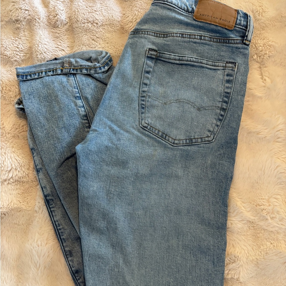 American Eagle Outfitters Men's Light Blue Slim Jeans